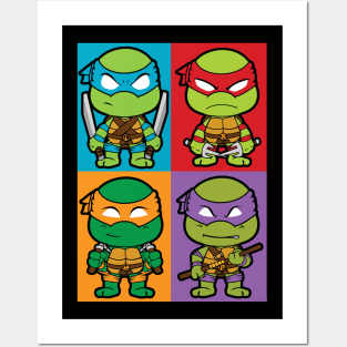 Ninja Turtles Team Chibi Posters and Art